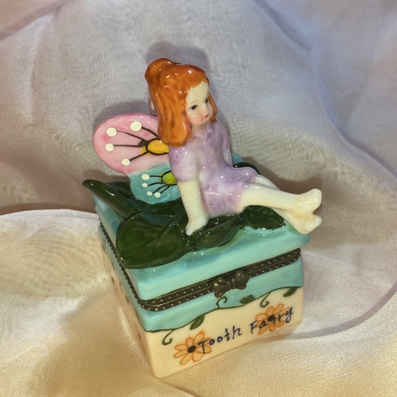 NEW TOOTH FAIRY CERAMIC TRINKET BOX - UNSIGNED  - NEW WITHOUT TAG - Picture 7 of 10